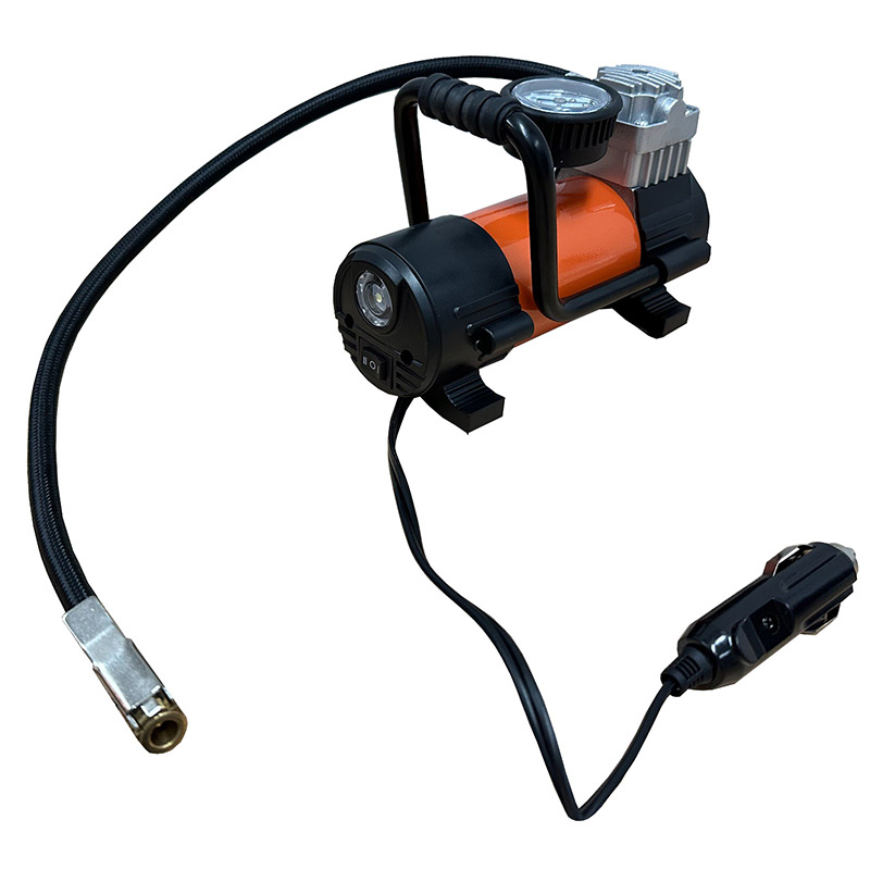 COMPRESOR CON LUZ PARA 4X4, 12V. C/MANOMETRO C/BOLSA