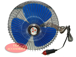 VENTILADOR 8` GIRATORIO 12V. METALICO