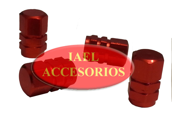 TAPITA VALVULA EXAG. ROJA X4 PIEZAS