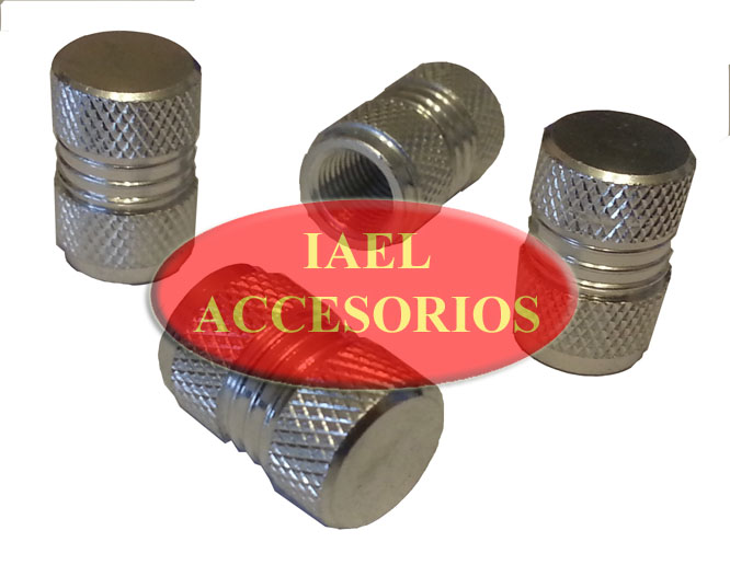 TAPITA VALVULA TRABAJ. GRIS PLATA X4 PIEZAS
